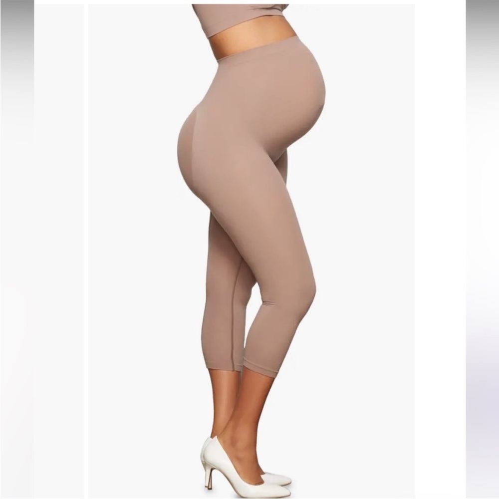 SKIMS Solutionwear Maternity Tights Legging Umber Brown XXS/XS